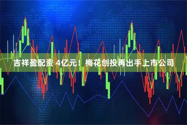 吉祥盈配资 4亿元！梅花创投再出手上市公司