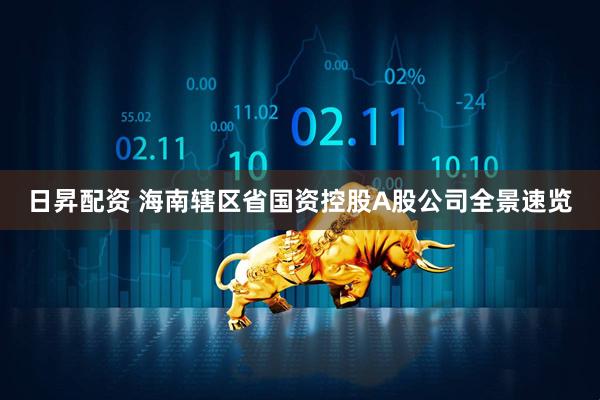 日昇配资 海南辖区省国资控股A股公司全景速览